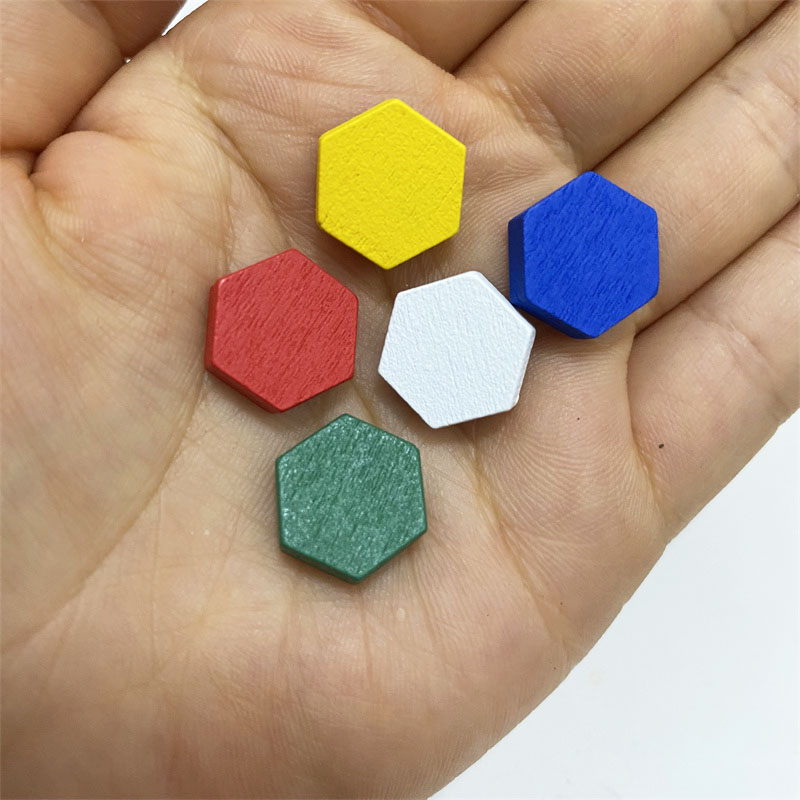 Board Game Economy - 50 조각 나무 육각 프리즘 게임