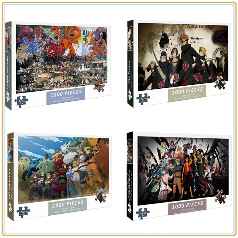 Board Game Template - 애니메이션 나루토 카드 형태 1000 어른
