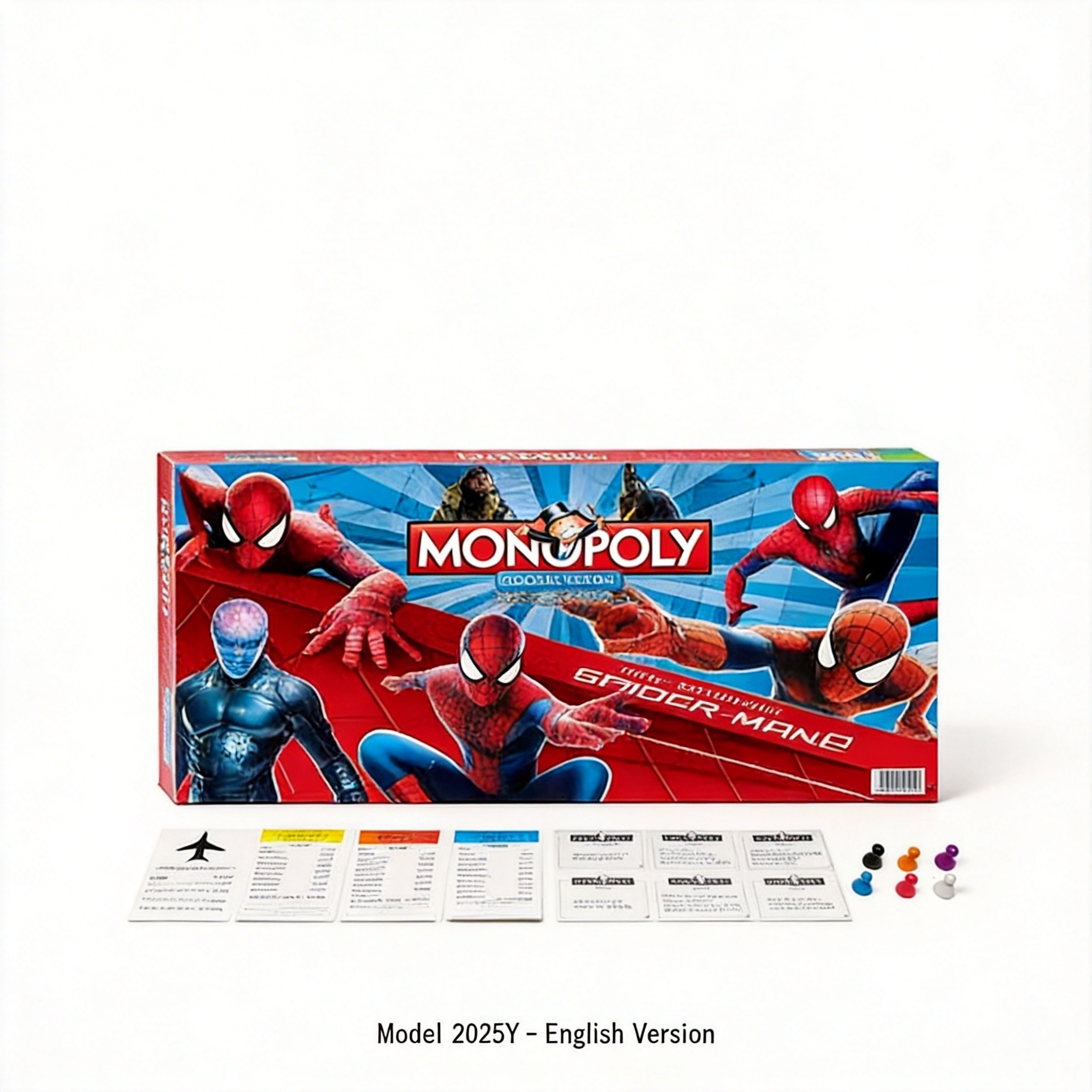 Hasbro Game Monopoly - 스파이더맨 모노폴리 보드 게임 - 슈퍼히어로