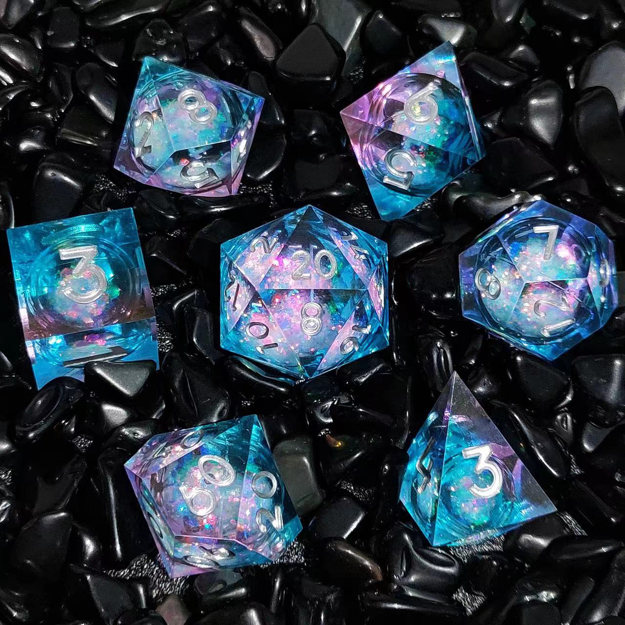 Board Game List - 송진 퀵샌드 혼합 컬러 주사위 다면체