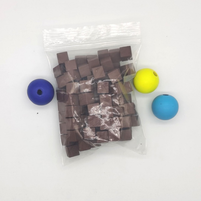 100 개/몫 10mm 나무 큐브 다채로운 주사위 체스 - Board Game Bang 리뷰 및 가격