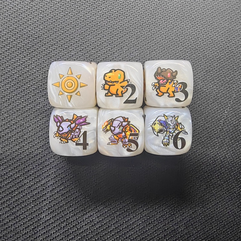 2개/세트 디지몬 DTCG 옴니몬 아구몬 토큰 다면체  - Board Game Economy 리뷰 및 가격
