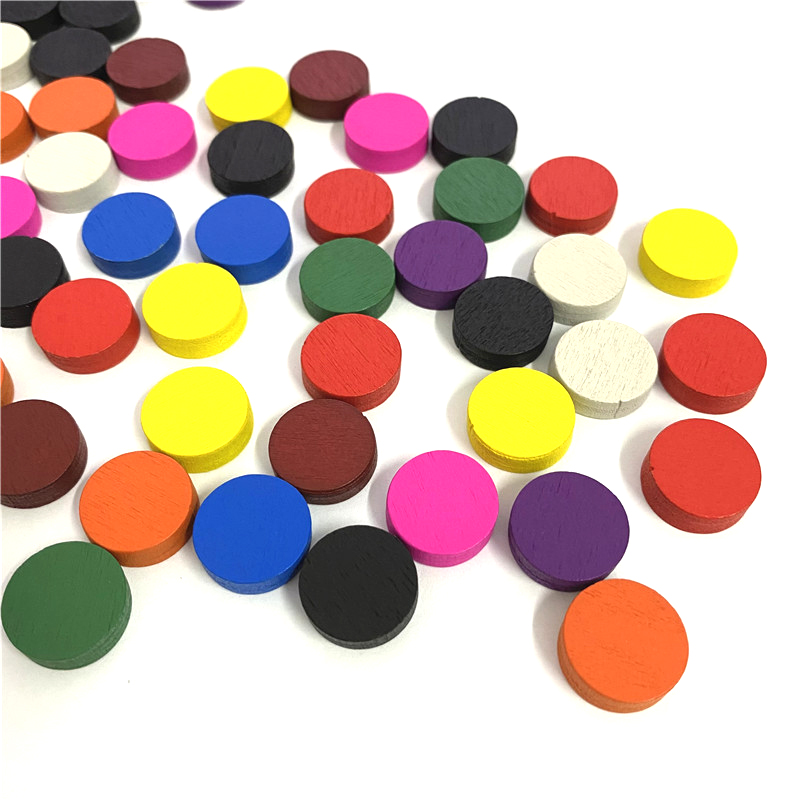 100 조각 직경 15*5MM 나무 전당포 게임 조각  - Board Game Economy 리뷰 및 가격