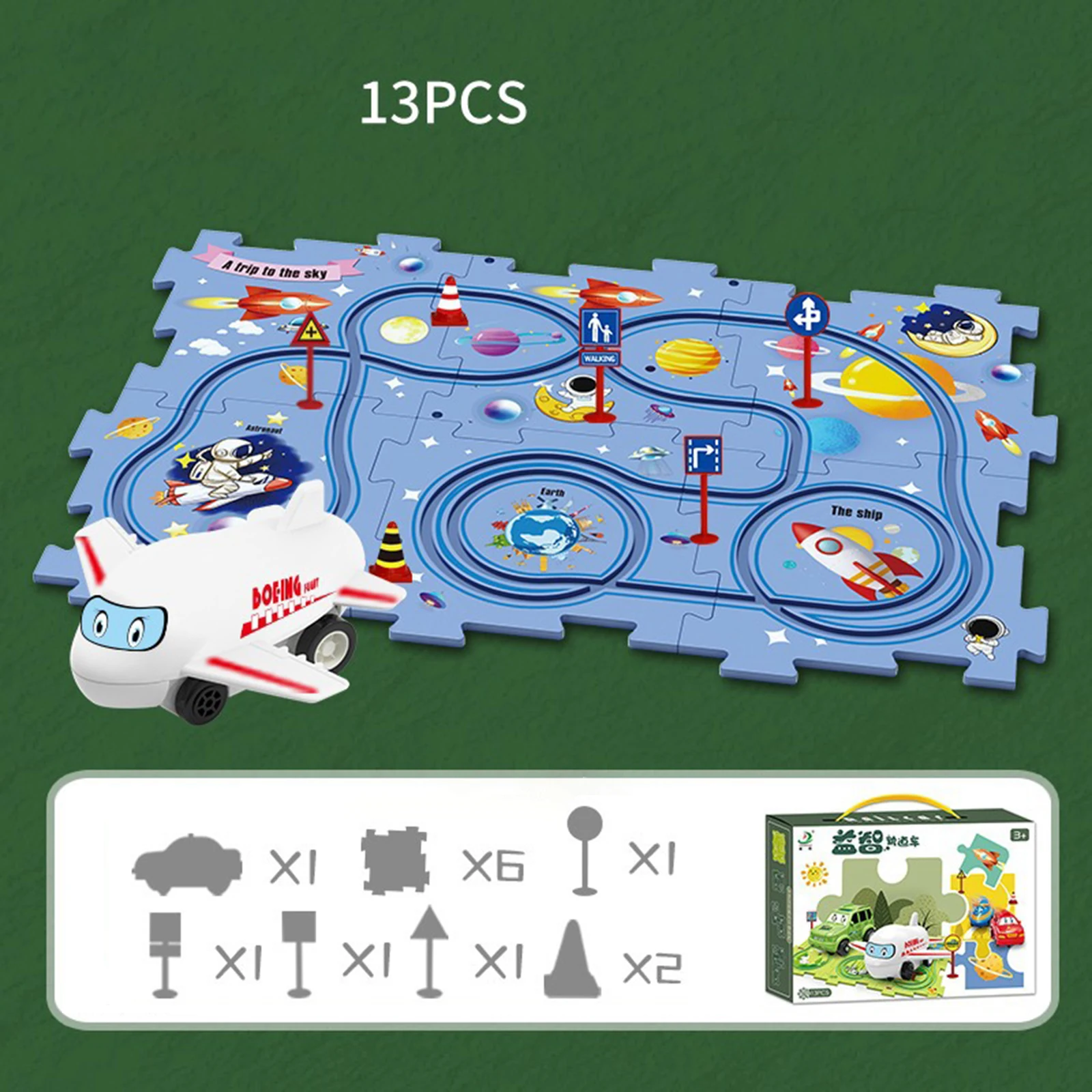 몬테소리 어린이 전기 레일카 경주 트랙 플레이 세트 퍼 - Board Game Race Track 리뷰 및 가격