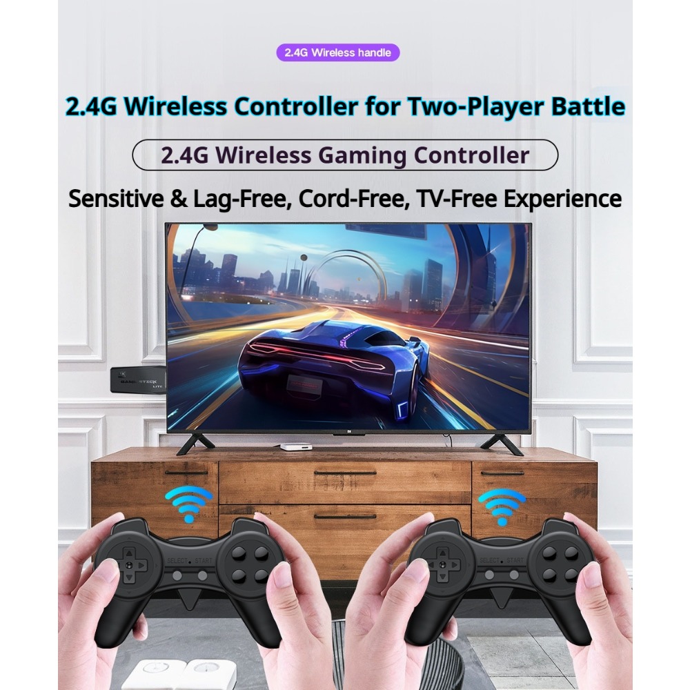 휴대용 4K 레트로 게임 스틱 콘솔, 2개의 무선 컨트 - Board Game Journal 리뷰 및 가격