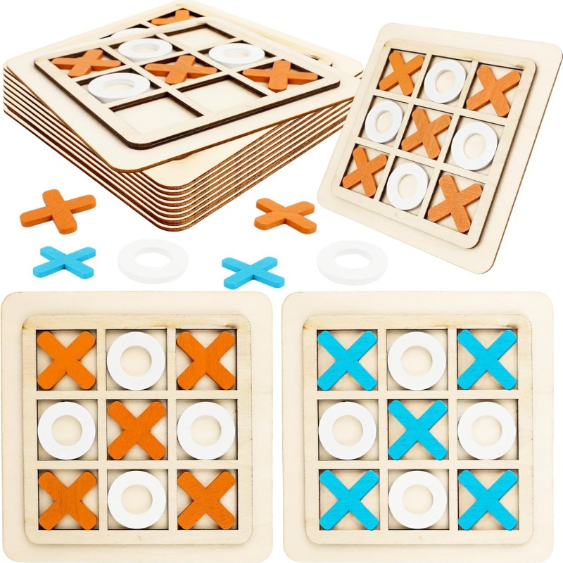 나무로 만든 틱택토 게임 퍼즐 템플릿 XO 테이블 체스 - Board Game Template 리뷰 및 가격