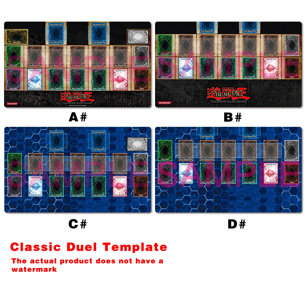유희왕 클래식 매트 보드게임 듀얼 템플릿 TCG CCG - Board Game Template 리뷰 및 가격