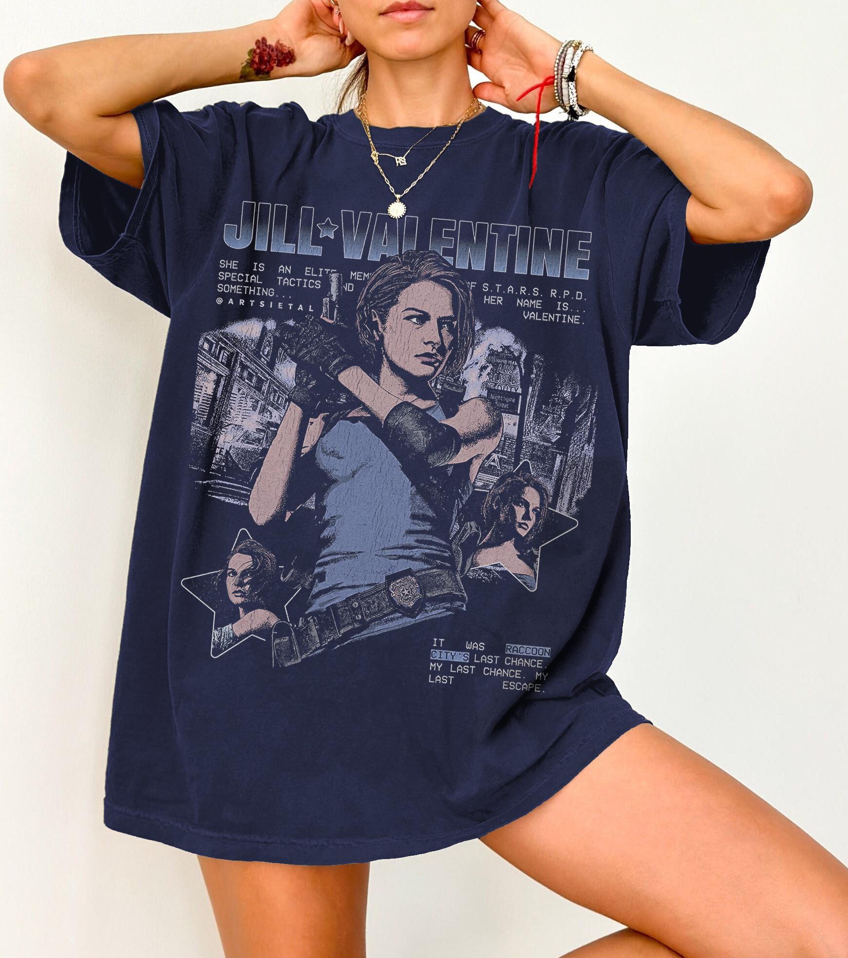 Jill Valentine RE 테마 티셔츠: 비디오  - Board Game Resident Evil 리뷰 및 가격