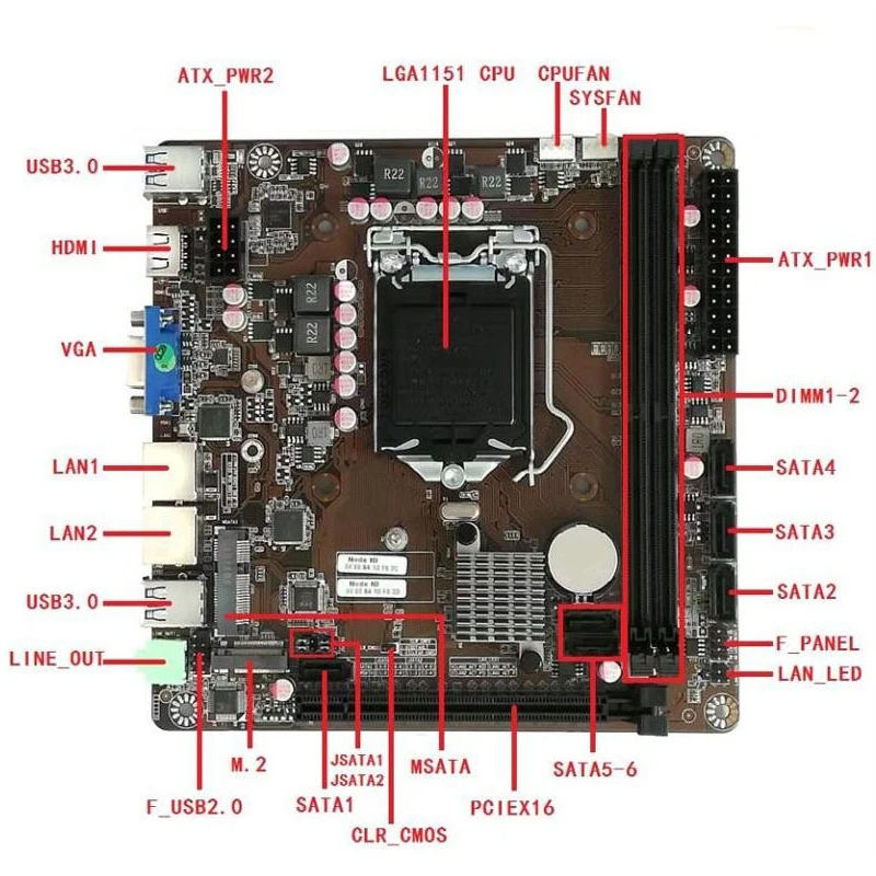 B365 미니-ITX 마더보드 LGA 1151 6베이  - Board Game Journal 리뷰 및 가격