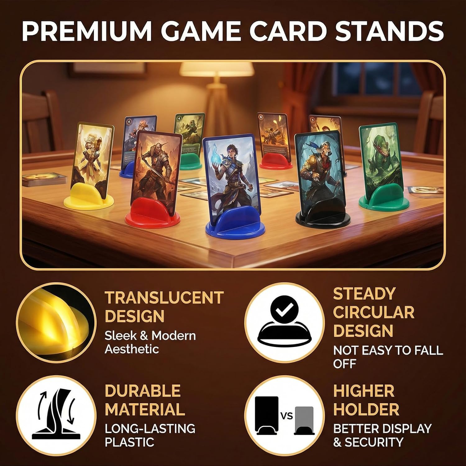 20/50Pcs 여러 가지 빛깔의 미니 카드 스탠드 플 - Board Game List 리뷰 및 가격
