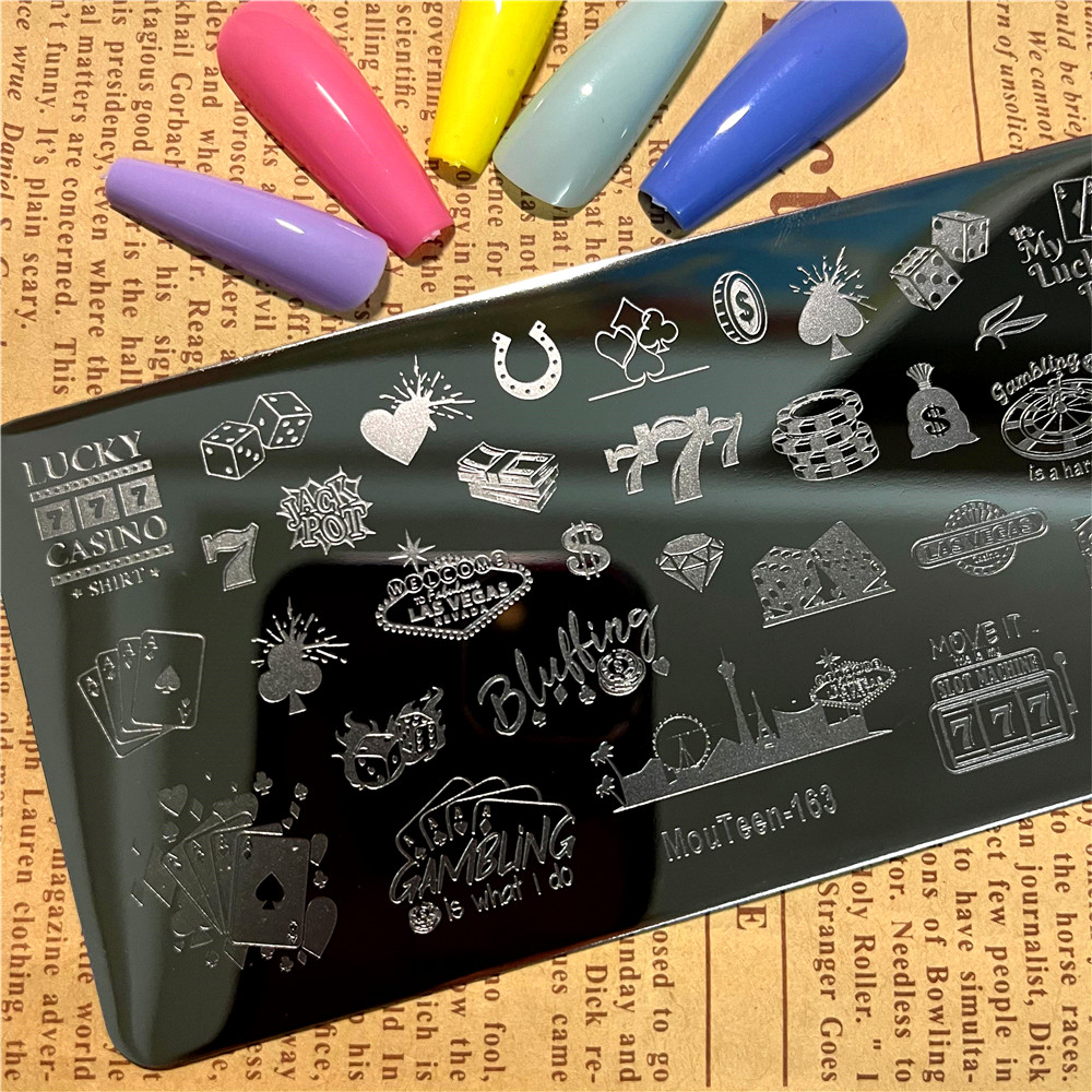 게임 카드 패턴 네일 스탬핑 플레이트, 조커 네일 아트 - Board Game Template 리뷰 및 가격