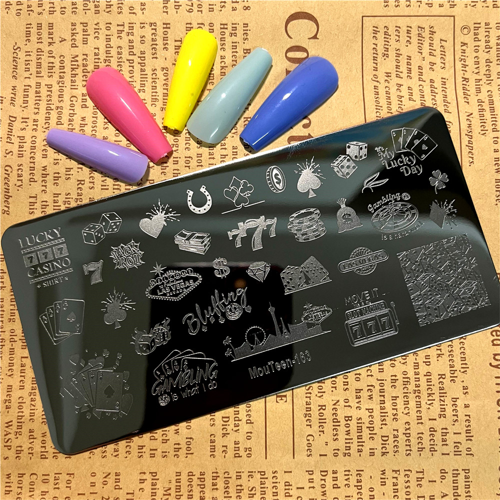 게임 카드 패턴 네일 스탬핑 플레이트, 조커 네일 아트 - Board Game Template 리뷰 및 가격