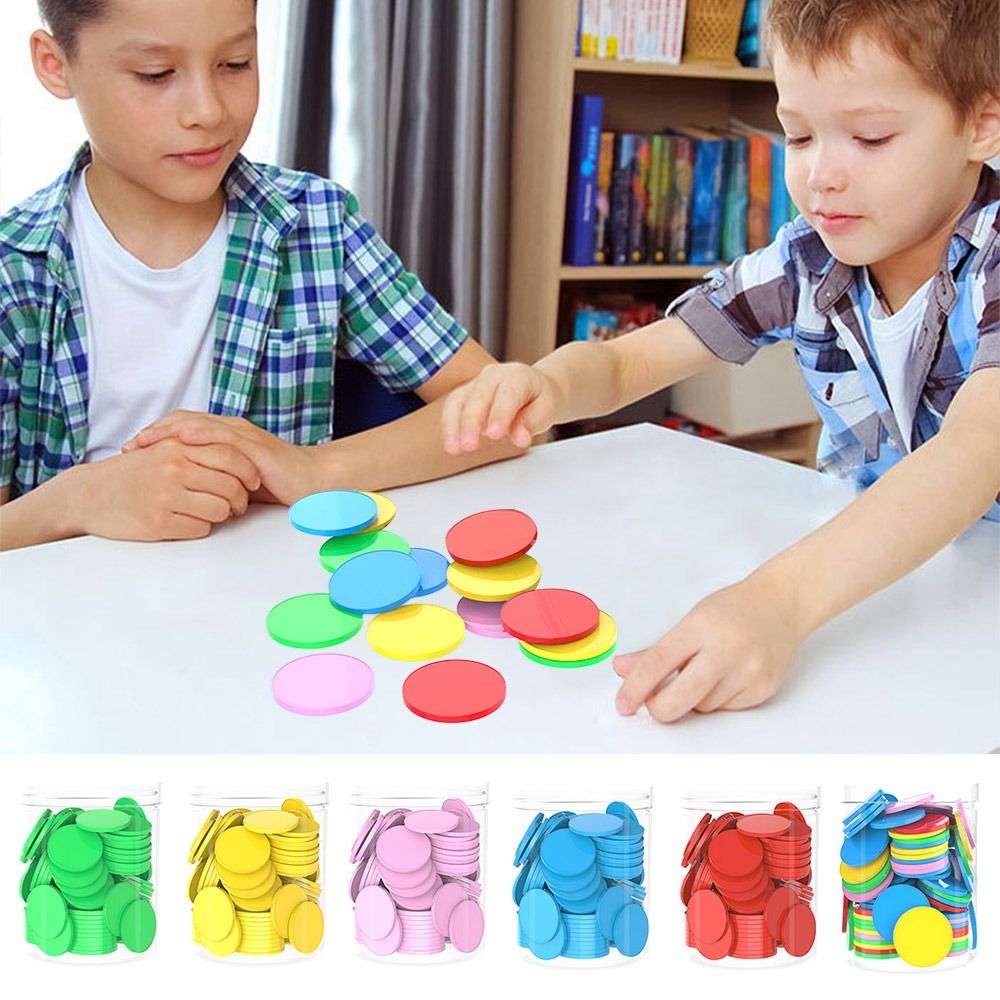 100pcs 플라스틱 계산 칩 덧셈 뺄셈 연산 컬러 라 - Board Game Economy 리뷰 및 가격