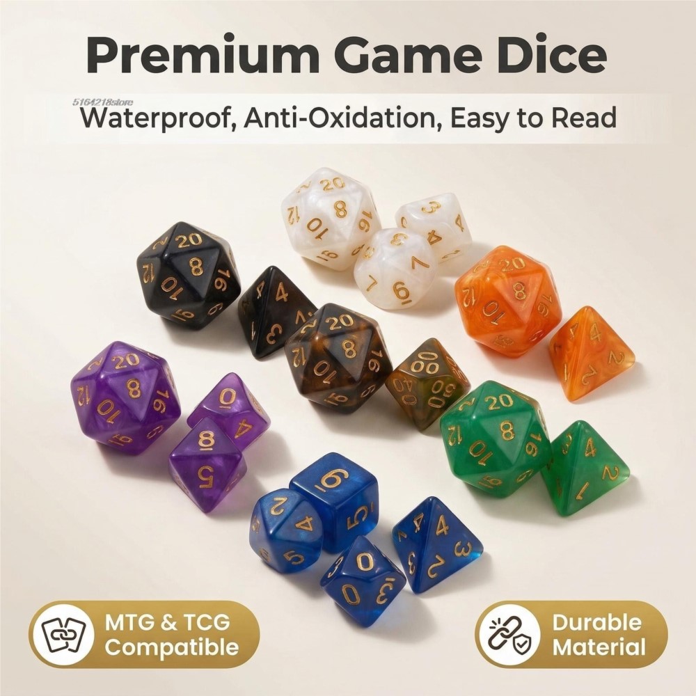 7pcs 세트 주사위 보드 게임 롤링 주사위 갤럭시 테 - Board Game Economy 리뷰 및 가격