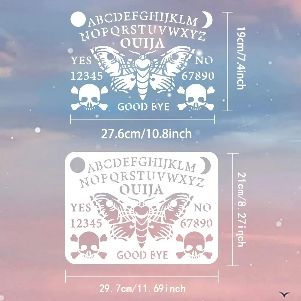 Ouija 보드 스텐실, 재사용 가능한 응답 보드 게임 - Board Game Template 리뷰 및 가격